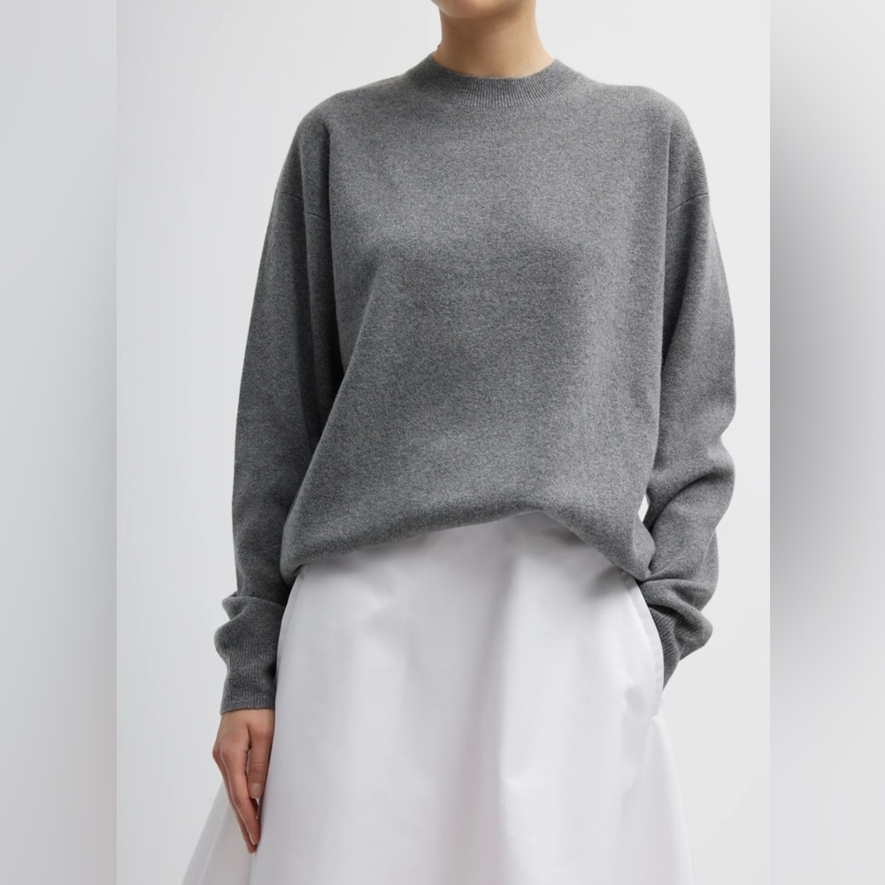 Tibi Anna Merino Wool Hole-At-Back Pullover in Small